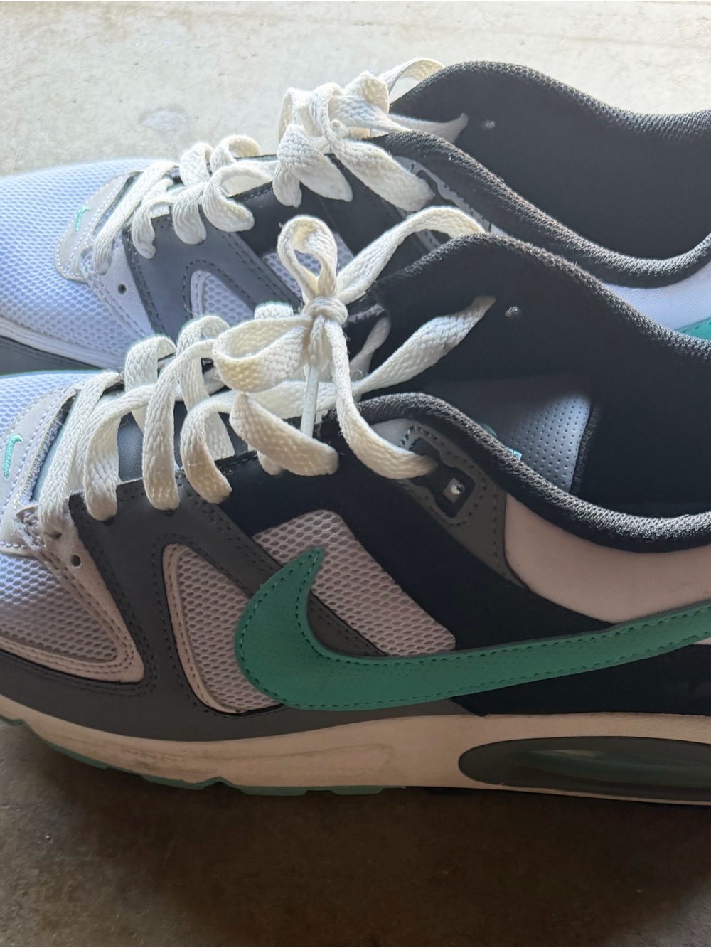 Nike Air Max Command 'White Aurora Green' Men's Athletic Sneakers. Size 12